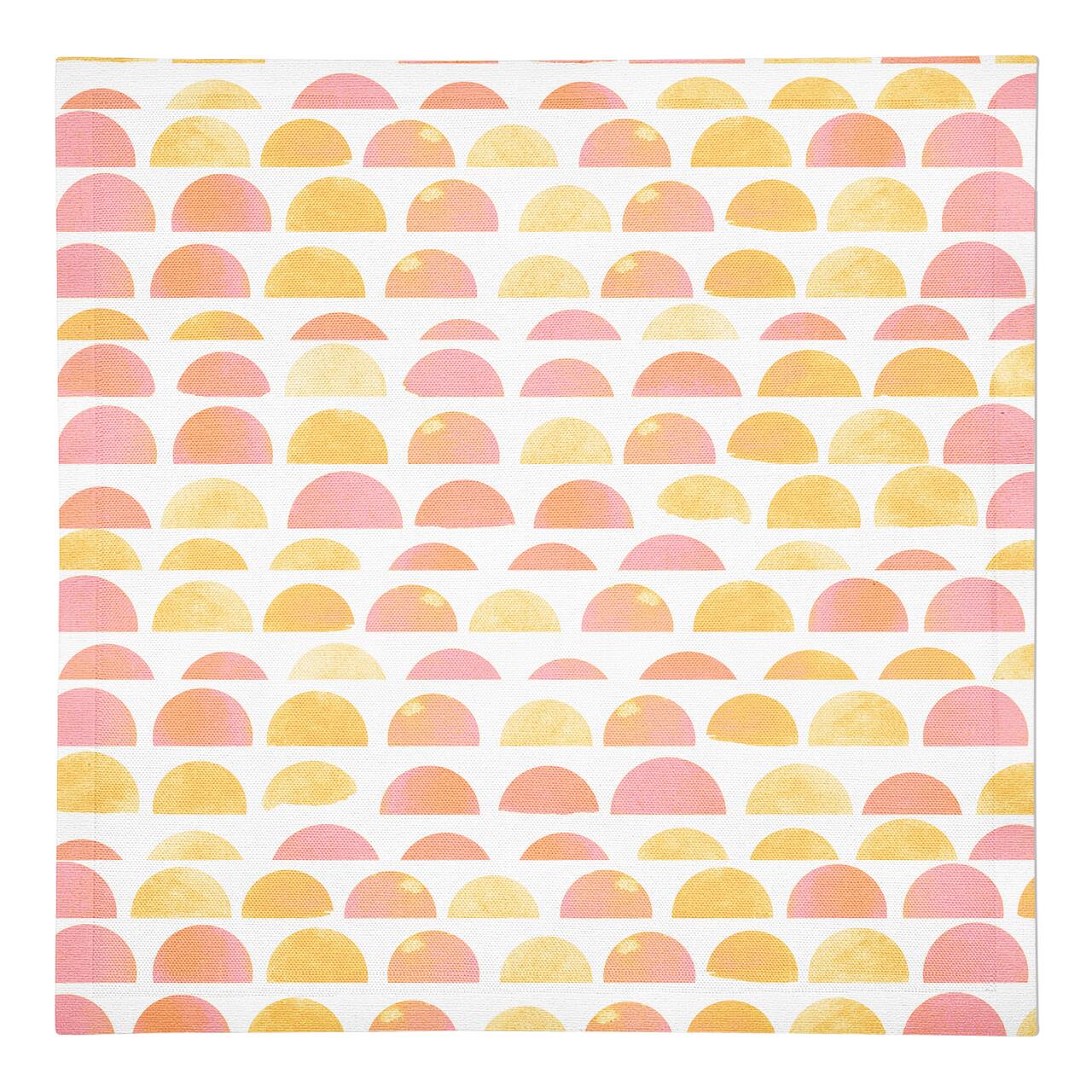 Half Circle Pattern 10" x 10" Cotton Twill Napkin